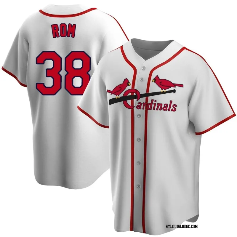 Youth St. Louis Cardinals Drew Rom White Home Cooperstown Collection Jersey