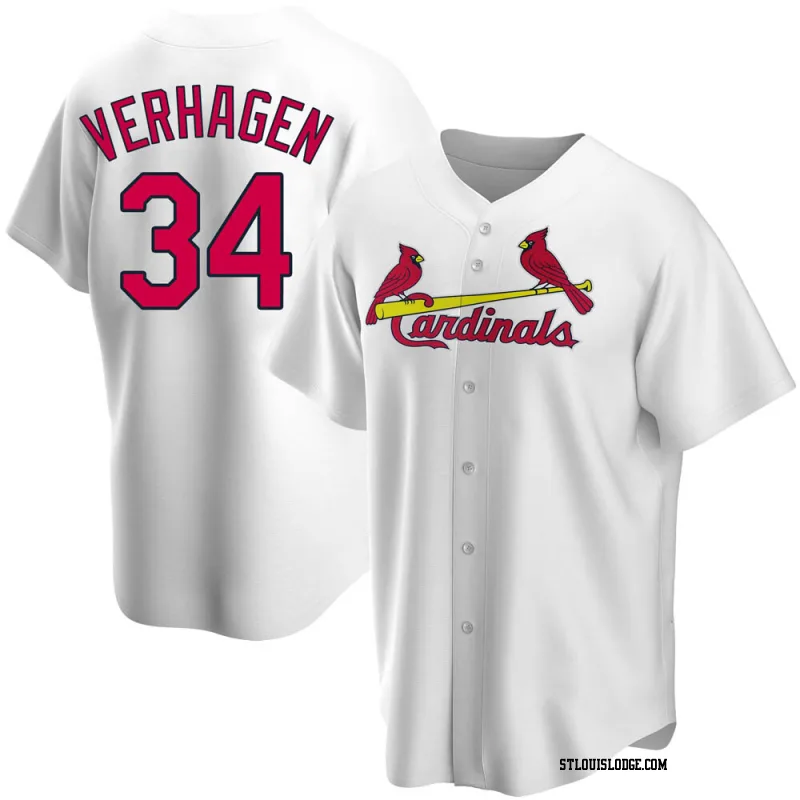 Youth St. Louis Cardinals Drew VerHagen Replica White Home Jersey