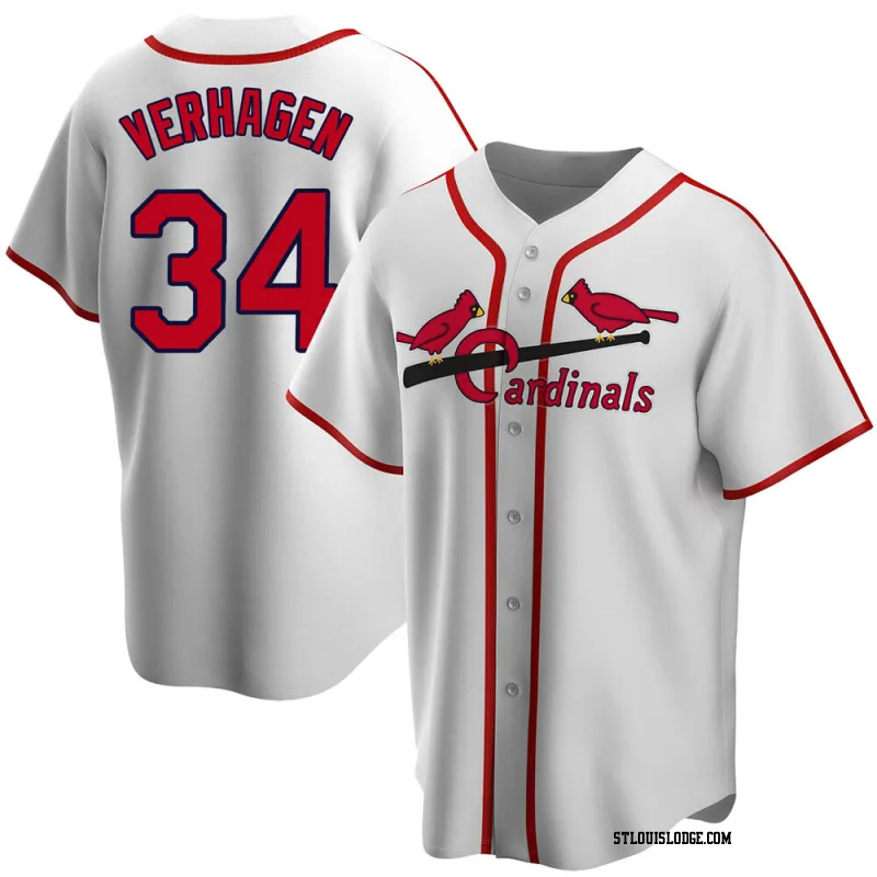 Youth St. Louis Cardinals Drew VerHagen White Home Cooperstown Collection Jersey