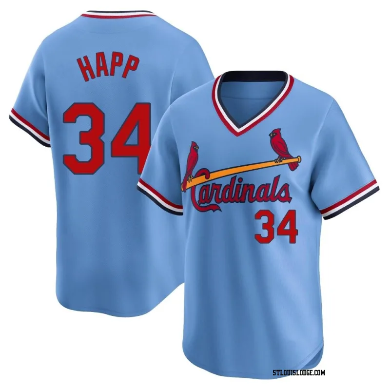 Youth St. Louis Cardinals J.A. Happ Limited Light Blue Cooperstown Collection Jersey