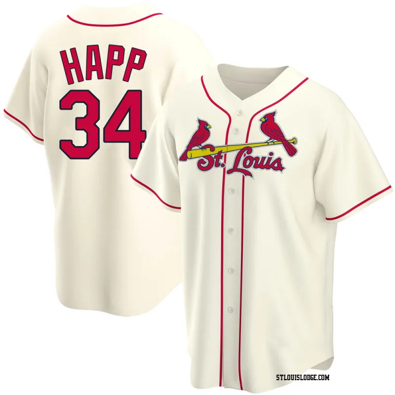 Youth St. Louis Cardinals J.A. Happ Replica Cream Alternate Jersey