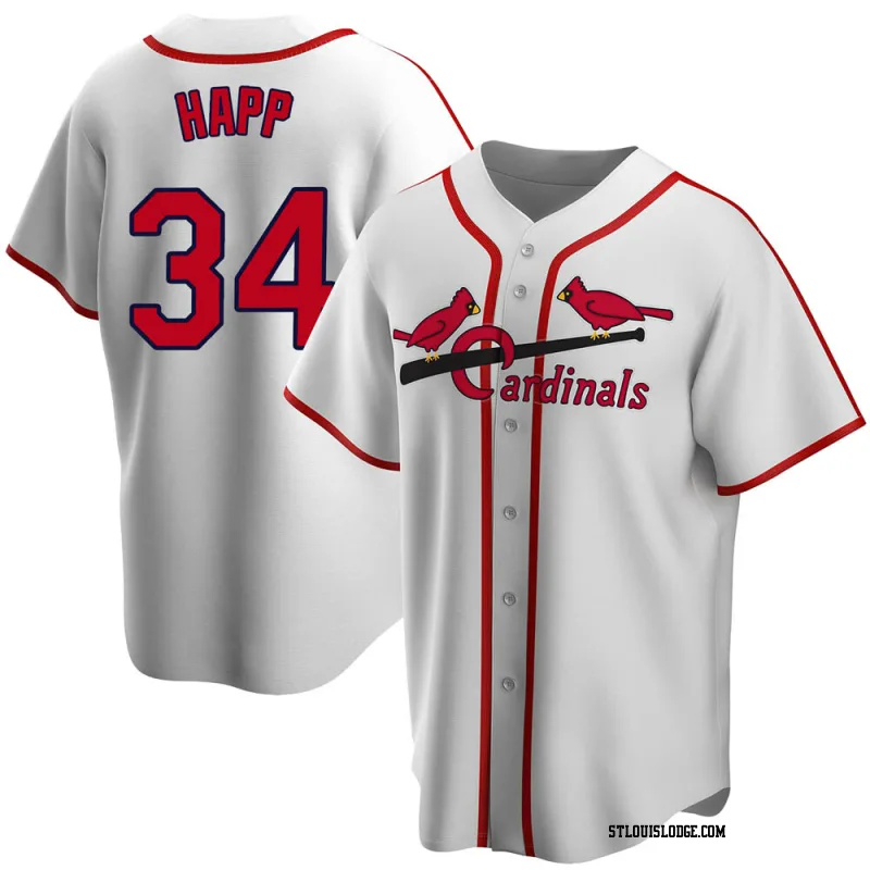 Youth St. Louis Cardinals J.A. Happ White Home Cooperstown Collection Jersey