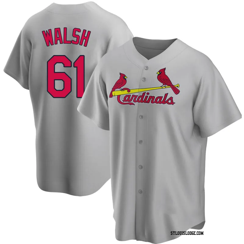 Youth St. Louis Cardinals Jake Walsh Replica Gray Road Jersey