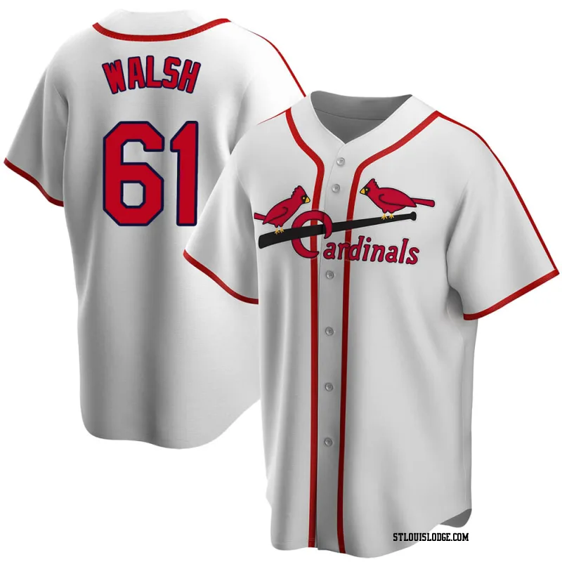 Youth St. Louis Cardinals Jake Walsh White Home Cooperstown Collection Jersey