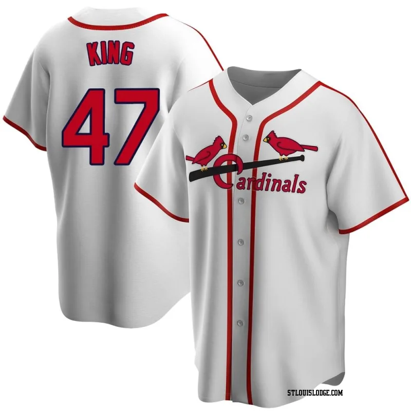 Youth St. Louis Cardinals John King White Home Cooperstown Collection Jersey