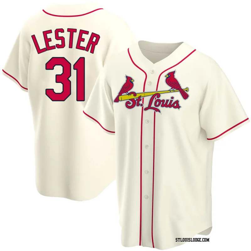 Youth St. Louis Cardinals Jon Lester Replica Cream Alternate Jersey