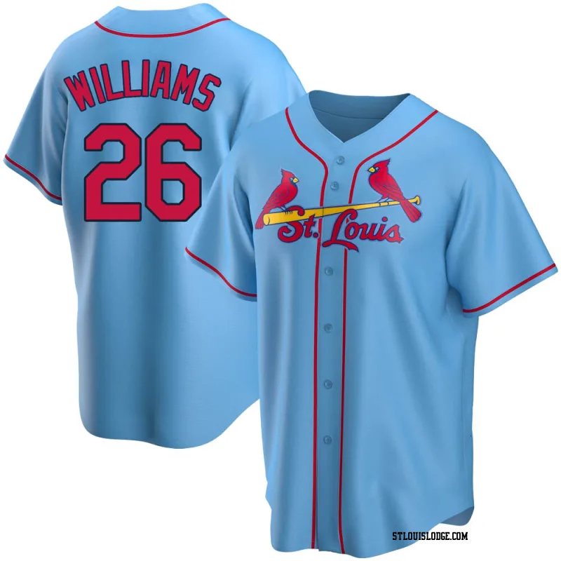 Youth St. Louis Cardinals Justin Williams Replica Light Blue Alternate Jersey