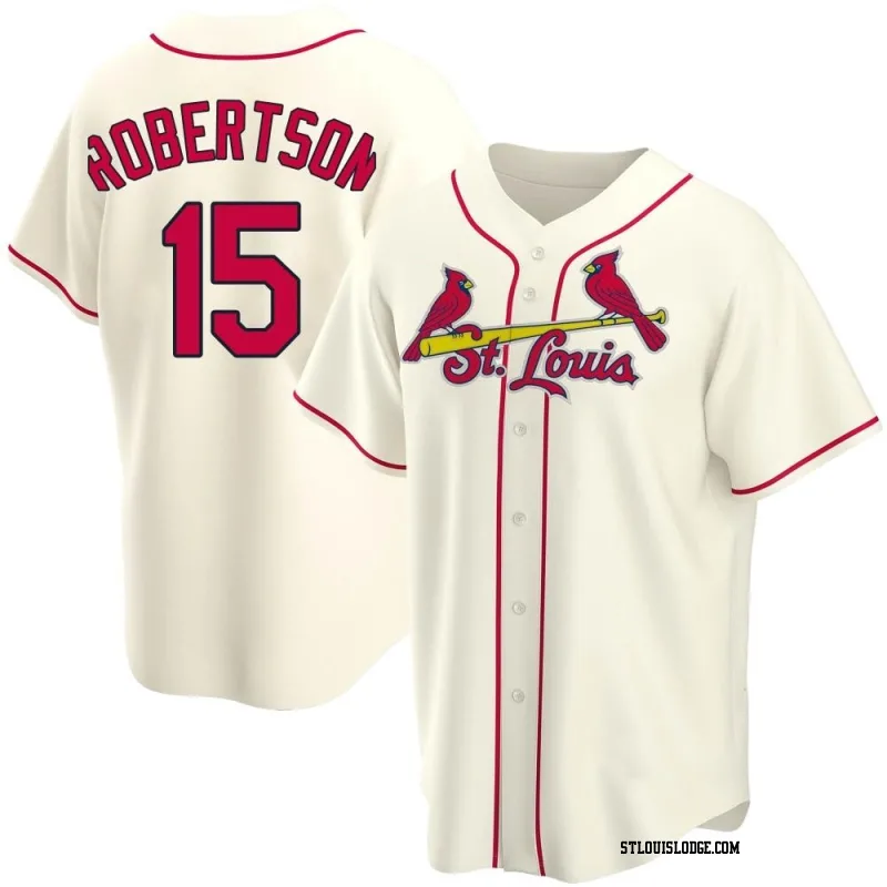 Youth St. Louis Cardinals Kramer Robertson Replica Cream Alternate Jersey