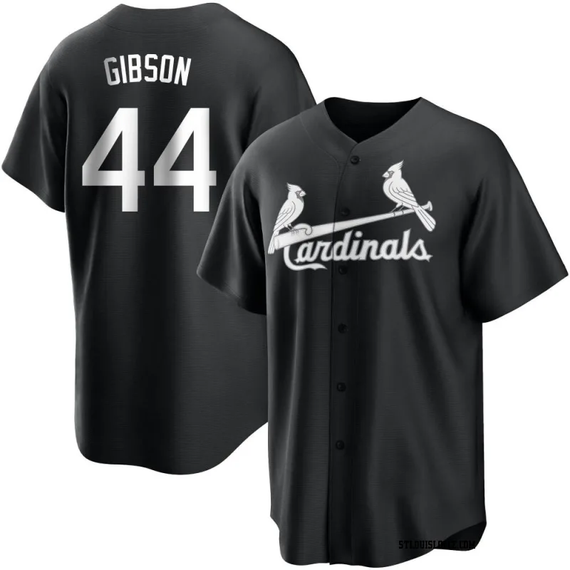 Youth St. Louis Cardinals Kyle Gibson Replica Black/White Jersey