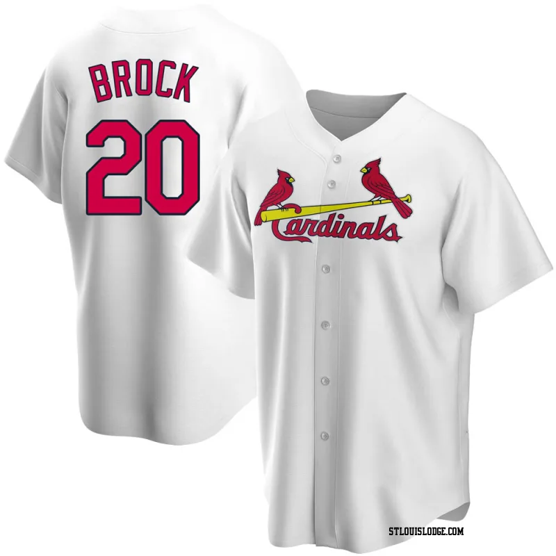 Youth St. Louis Cardinals Lou Brock Replica White Home Jersey