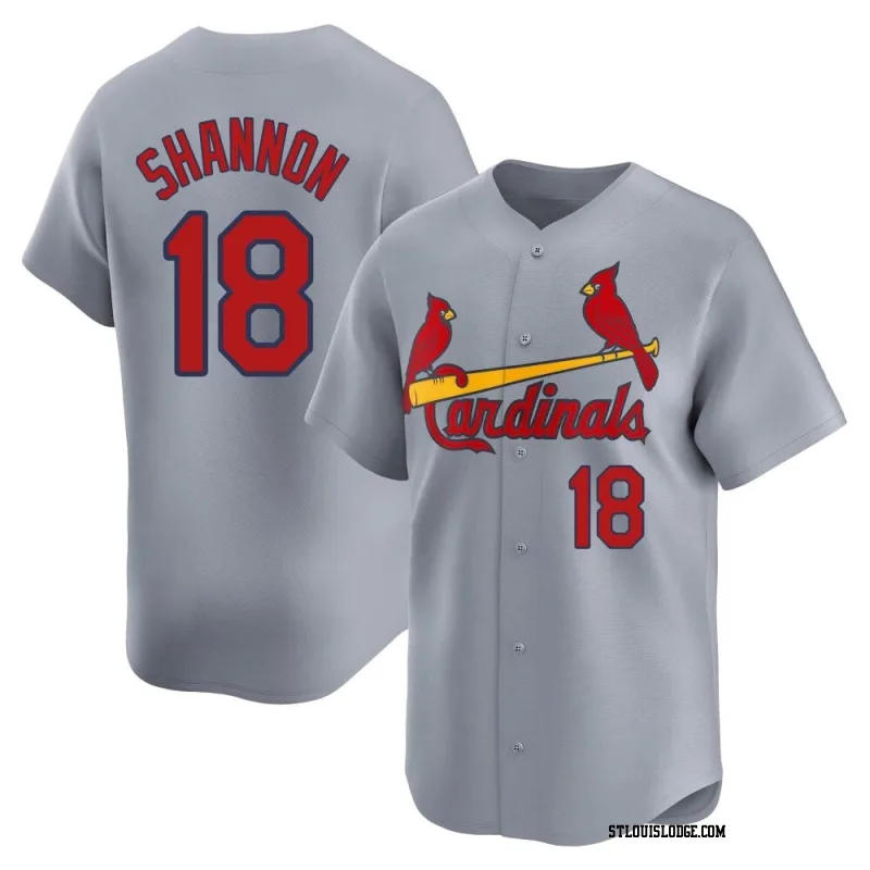 Youth St. Louis Cardinals Mike Shannon Limited Gray Away Jersey