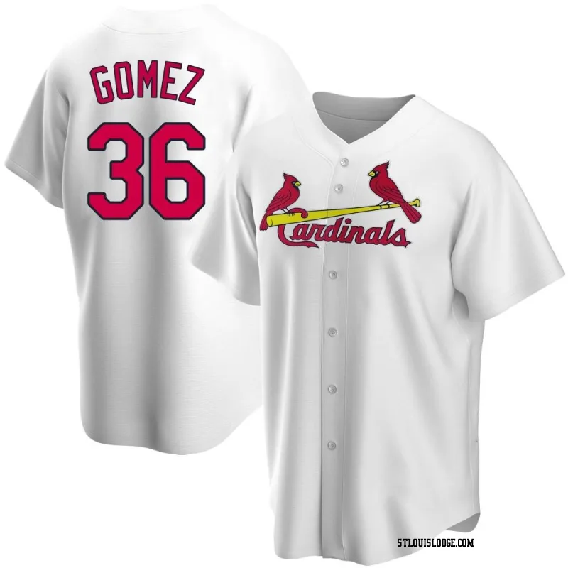 Youth St. Louis Cardinals Moises Gomez Replica White Home Jersey