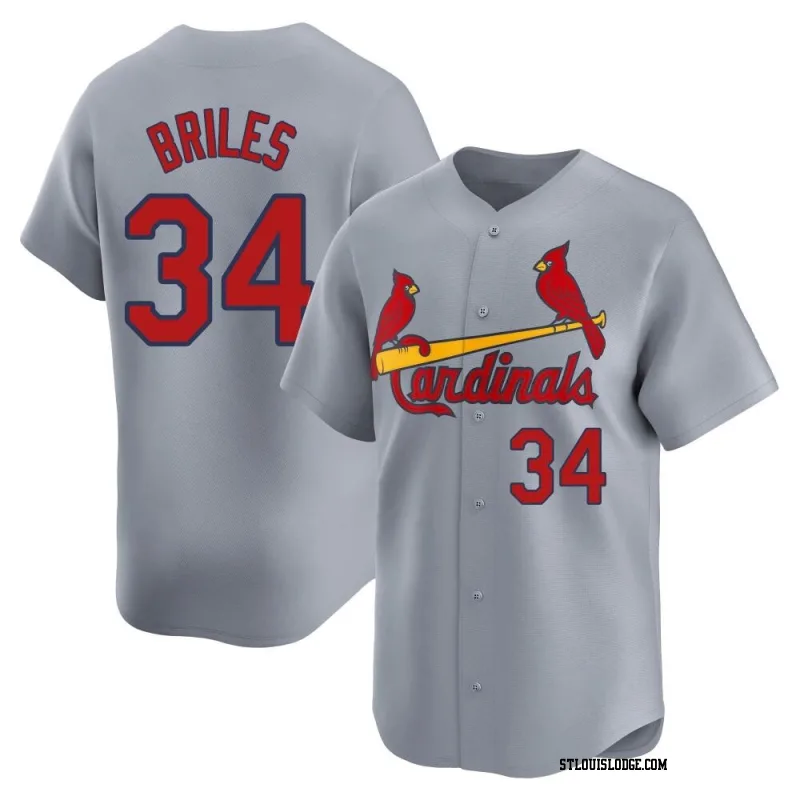 Youth St. Louis Cardinals Nelson Briles Limited Gray Away Jersey