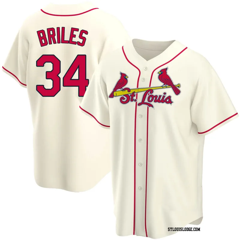 Youth St. Louis Cardinals Nelson Briles Replica Cream Alternate Jersey