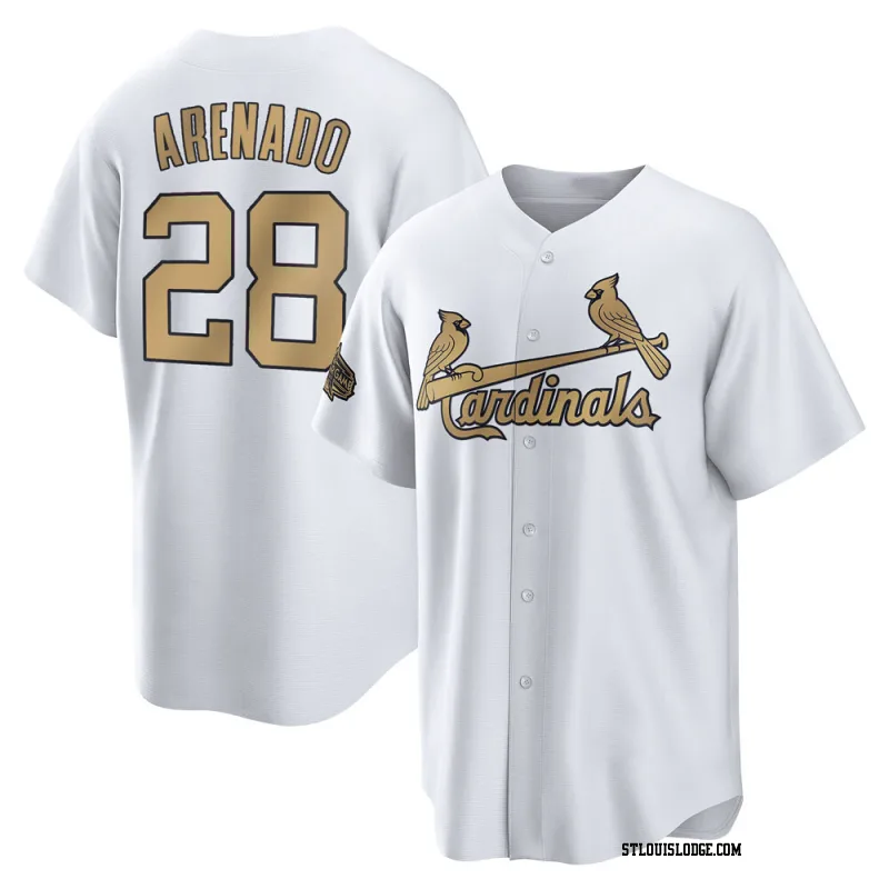 Youth St. Louis Cardinals Nolan Arenado Replica White 2022 All-Star Game Jersey