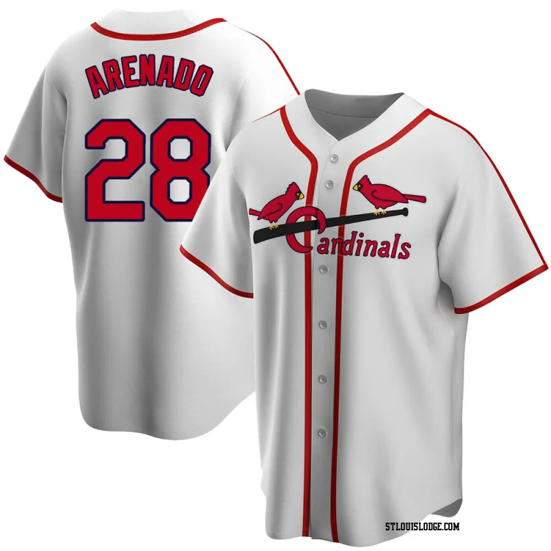 Youth St. Louis Cardinals Nolan Arenado White Home Cooperstown Collection Jersey