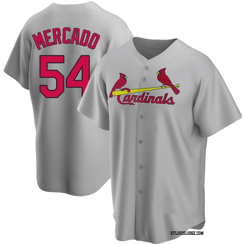 Youth St. Louis Cardinals Oscar Mercado Replica Gray Road Jersey