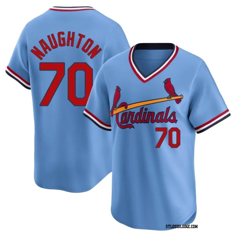 Youth St. Louis Cardinals Packy Naughton Limited Light Blue Cooperstown Collection Jersey