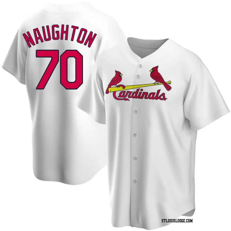 Youth St. Louis Cardinals Packy Naughton Replica White Home Jersey