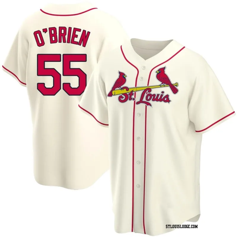 Youth St. Louis Cardinals Riley O'Brien Replica Cream Alternate Jersey