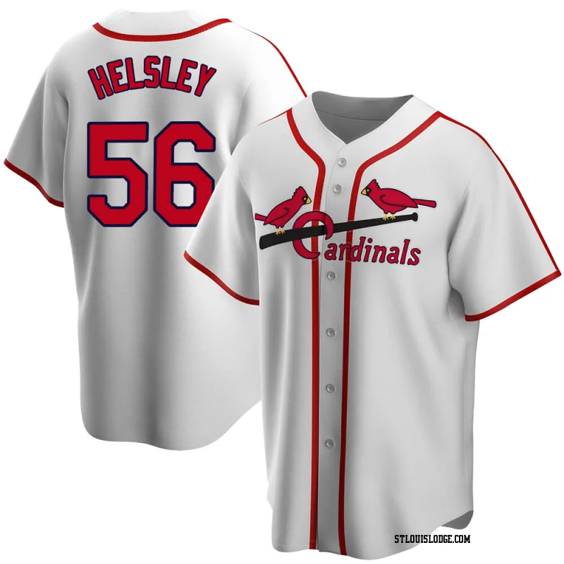 Youth St. Louis Cardinals Ryan Helsley White Home Cooperstown Collection Jersey