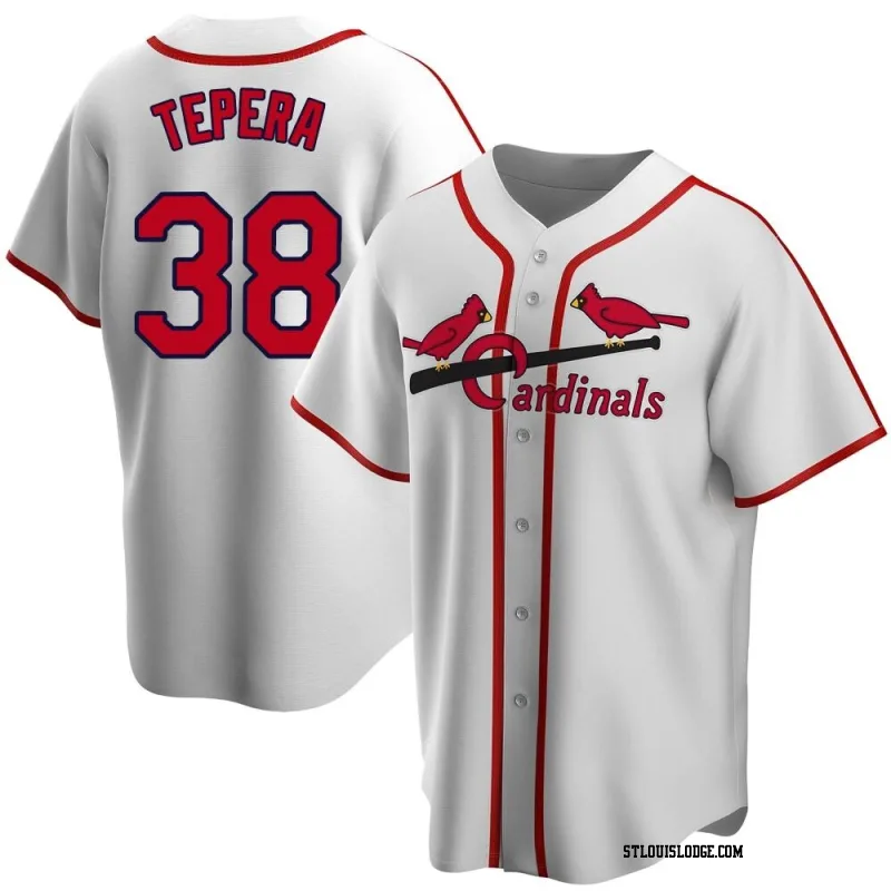 Youth St. Louis Cardinals Ryan Tepera White Home Cooperstown Collection Jersey