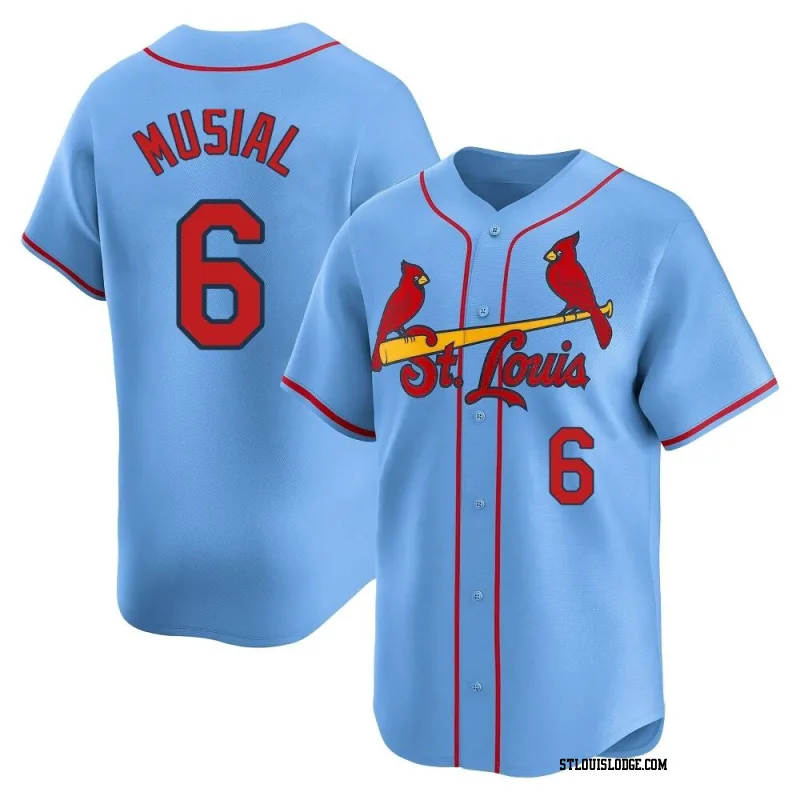 Youth St. Louis Cardinals Stan Musial Limited Light Blue Alternate Jersey