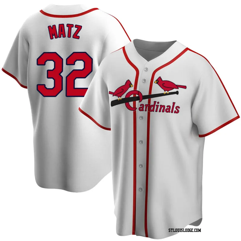 Youth St. Louis Cardinals Steven Matz White Home Cooperstown Collection Jersey