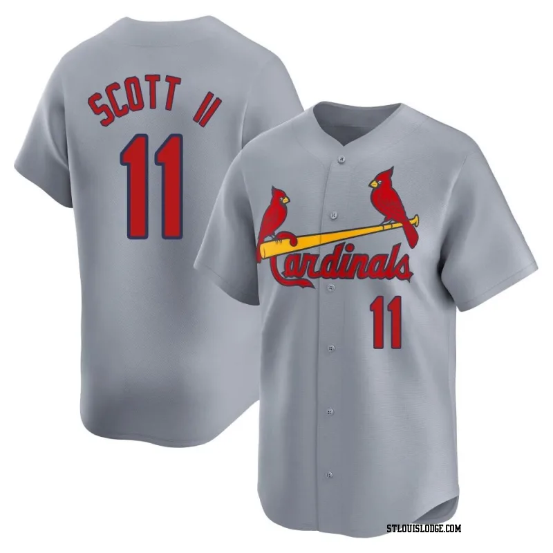 Youth St. Louis Cardinals Victor Scott II Limited Gray Away Jersey