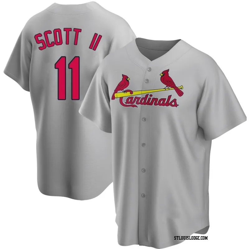 Youth St. Louis Cardinals Victor Scott II Replica Gray Road Jersey