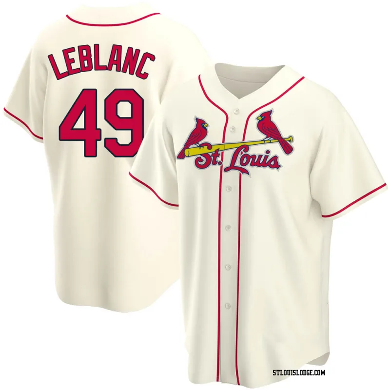 Youth St. Louis Cardinals Wade LeBlanc Replica Cream Alternate Jersey