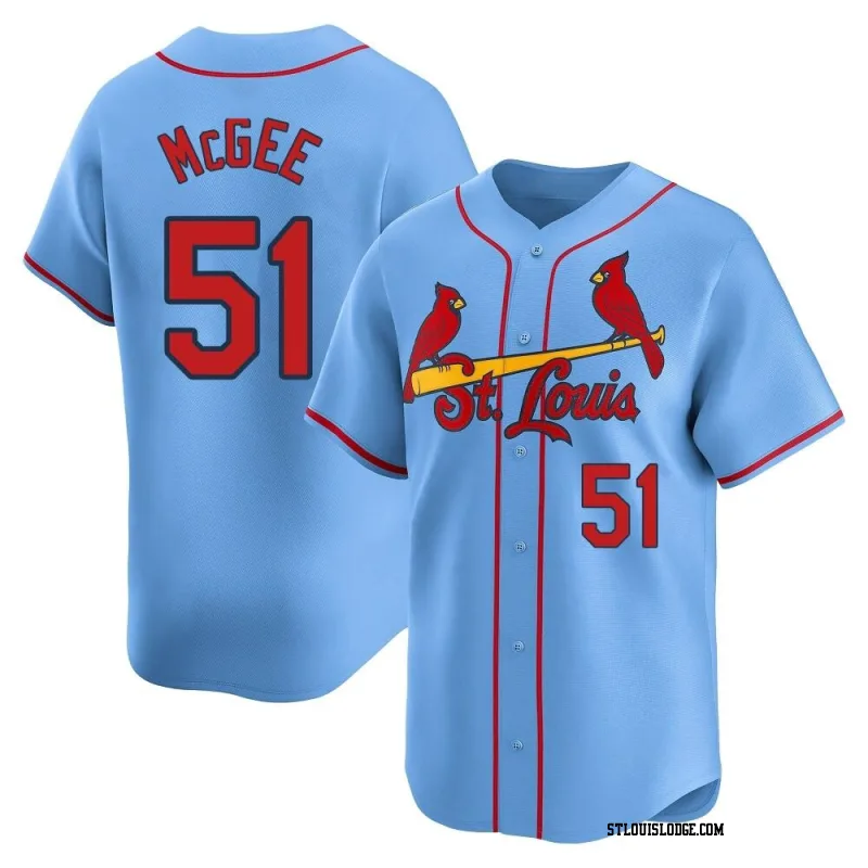 Youth St. Louis Cardinals Willie McGee Limited Light Blue Alternate Jersey