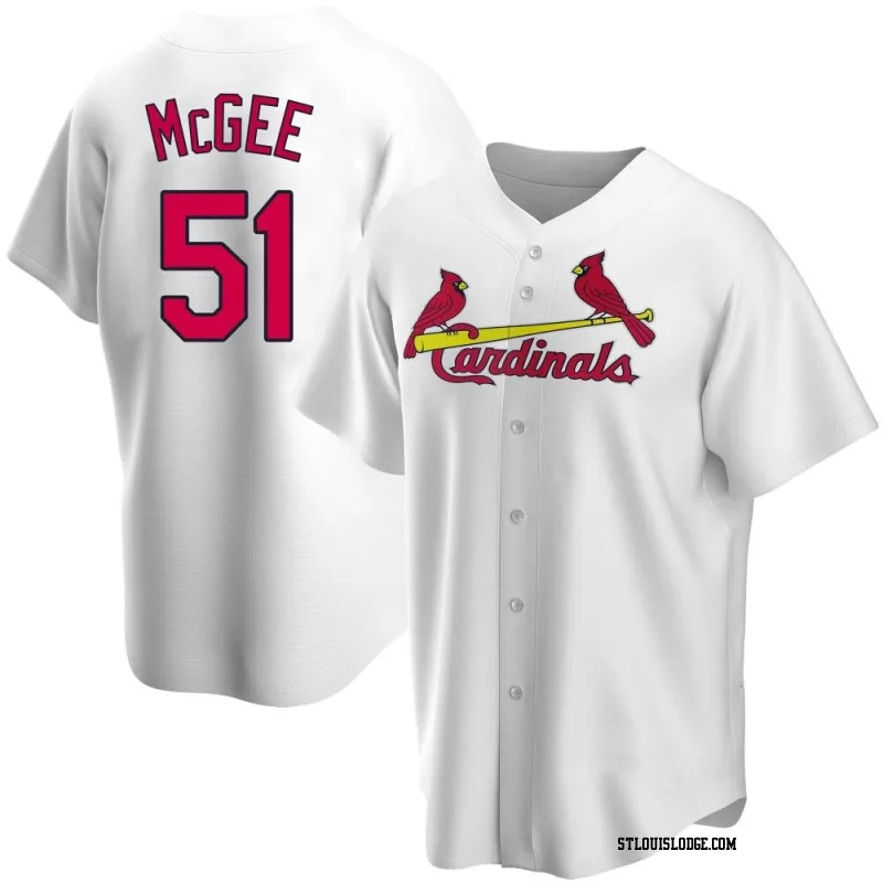 Youth St. Louis Cardinals Willie McGee Replica White Home Jersey