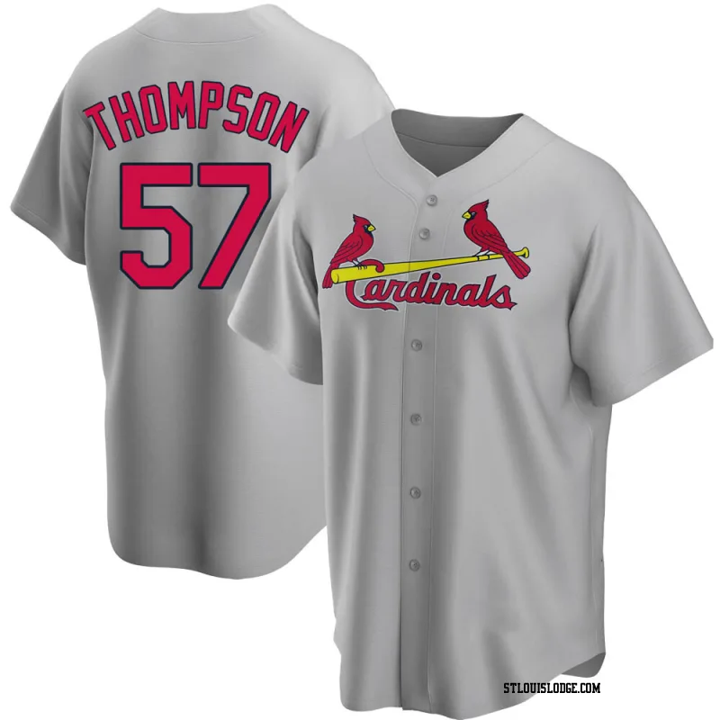 Youth St. Louis Cardinals Zack Thompson Replica Gray Road Jersey